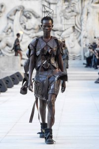 Model on the catwalk