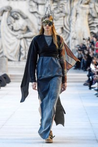 Model on the catwalk