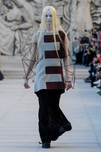 Model on the catwalk