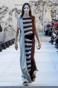 Model on the catwalk