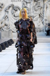 Model on the catwalk