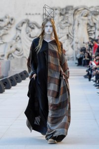 Model on the catwalk