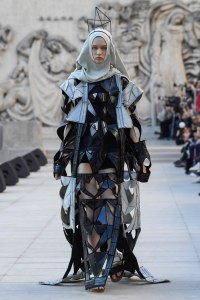 Model on the catwalk