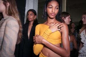Backstage at Roberto Cavalli RTW Spring 2019