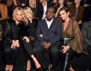 Amber Valletta, Kate Moss, Edward Enninful and Cindy Crawford