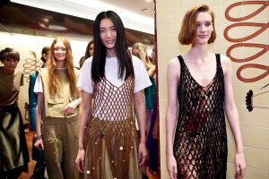 Backstage at Salvatore Ferragamo RTW Spring 2019