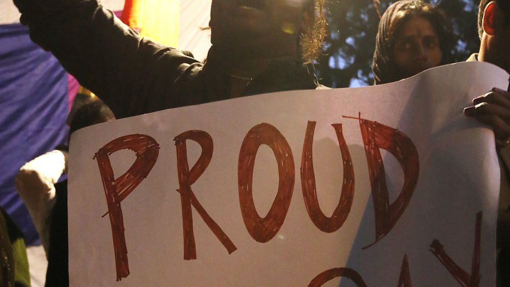 Indian Lgbt (lesbian Gay Bisexual Transgender) Rights Activist Shout Slogans As They Attend a Gathering in New Delhi India on 11 December 2013 India's Top Court Ruled That Homosexuality is Illegal Dealt a Setback to the Gay Lesbian and Transgender Communities a Two-judge Bench of the Supreme Court Reversed a Landmark 2009 Verdict by the Delhi High Court Which Said Consensual Sex Between Adults of the Same Sex was not a Criminal Offense According the Indian Penal Code a 148-year-old Law That Dates Back to British Colonial Rule Same-sex Relationships Are an Unnatural Offence Punishable by a 10-year Jail Term India New DelhiIndia Supreme Court Reinstates Gay Sex Ban - Dec 2013