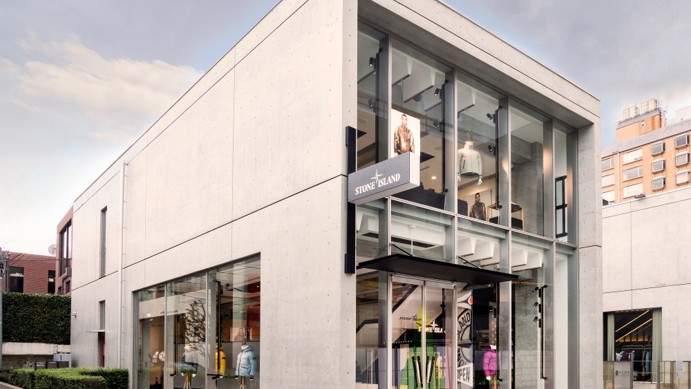 The new Stone Island flagship in Tokyo's Minami-Aoyama district.