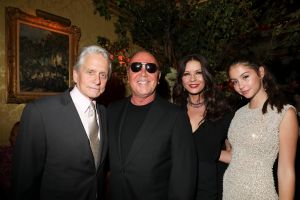 Michael Douglas, Michael Kors, Catherine Zeta-Jones and Carys Zeta Jones