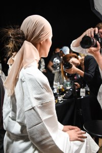 Backstage at Tom Ford RTW Spring 2019