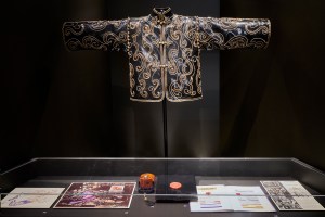The jacket worn by Jerry Hall in the original Opium ad campaign