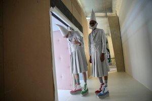 Backstage at Thom Browne RTW Spring 2019