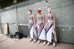 Backstage at Thom Browne RTW Spring 2019