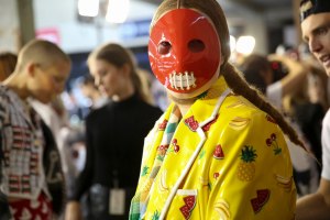 Backstage at Thom Browne RTW Spring 2019