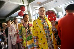 Backstage at Thom Browne RTW Spring 2019