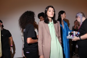 Backstage at Tibi RTW Spring 2019