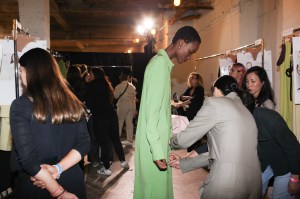 Backstage at Tibi RTW Spring 2019