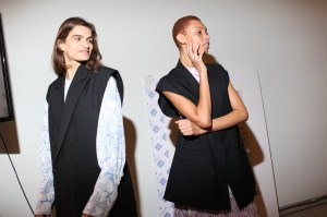 Backstage at Tibi RTW Spring 2019