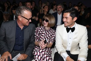 Tom Hanks, Anna Wintour and Henry Golding in the front rowTom Ford show, Front Row, Spring Summer 2019, New York Fashion Week, USA - 05 Sep 2018