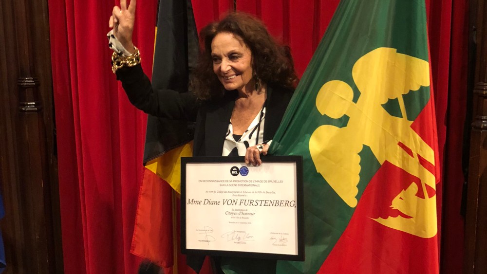 DVF Presented Honorary Citizen of the City of Brussels
