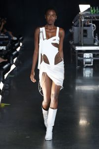 Model on the catwalk
VFiles show, Runway, Spring Summer 2019, New York Fashion Week, USA - 05 Sep 2018
