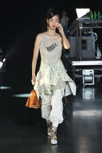 Model on the catwalk
VFiles show, Runway, Spring Summer 2019, New York Fashion Week, USA - 05 Sep 2018