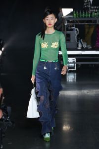 Model on the catwalk
VFiles show, Runway, Spring Summer 2019, New York Fashion Week, USA - 05 Sep 2018