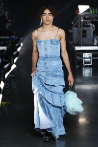 Model on the catwalk
VFiles show, Runway, Spring Summer 2019, New York Fashion Week, USA - 05 Sep 2018