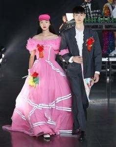 Model on the catwalk
VFiles show, Runway, Spring Summer 2019, New York Fashion Week, USA - 05 Sep 2018
