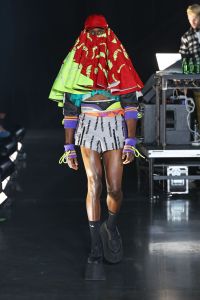 Model on the catwalk
VFiles show, Runway, Spring Summer 2019, New York Fashion Week, USA - 05 Sep 2018