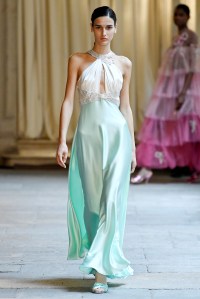 Model on the catwalk