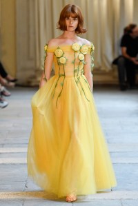 Model on the catwalk