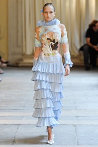 Model on the catwalk
