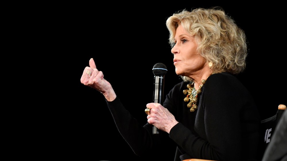 Jane Fonda spoke at a Kering Woman in Motion event