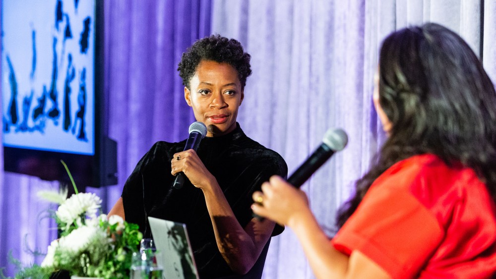 SAN FRANCISCO, CA - October 3 - Kara Walker and Eungie Joo attend SFMOMA Contemporary Vision Award 2018 Honoring Kara Walker on October 3rd 2018 at SFMOMA in San Francisco, CA (Photo - Devlin Shand for Drew Altizer Photography)