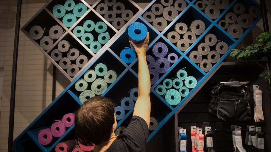 Inside A Lululemon Athletica Inc. Sports Apparel Store