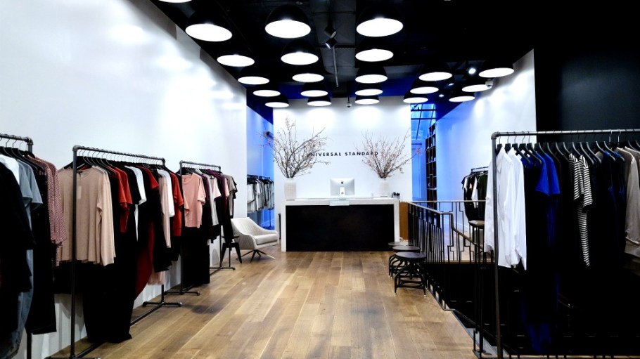 The three-year-old brand dropped a Foundation collection spanning sizes 00-40 to celebrate the launch of its long-term SoHo pop-up.   