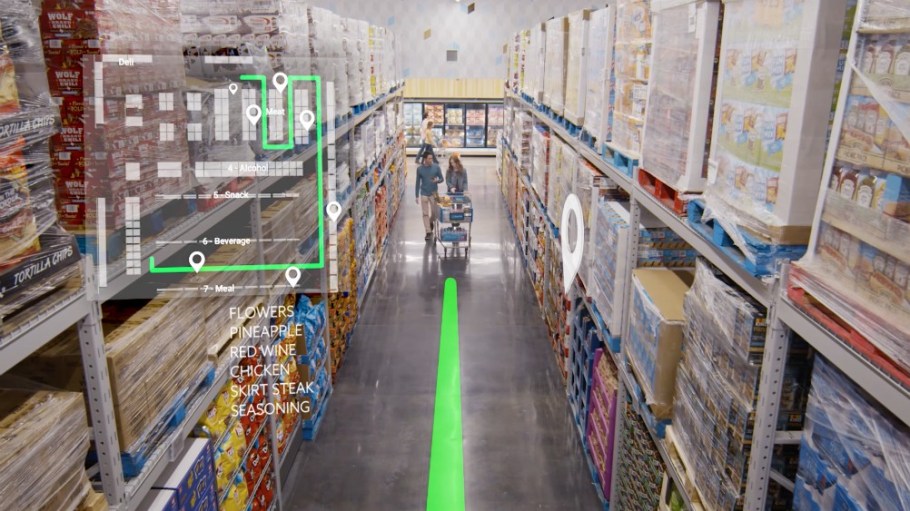A new small-format Sam’s Club Now store in Dallas serves a “technology lab” that tests mobile-powered future shopping innovations.
