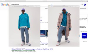 Looks from Korean street brand Ader Error.