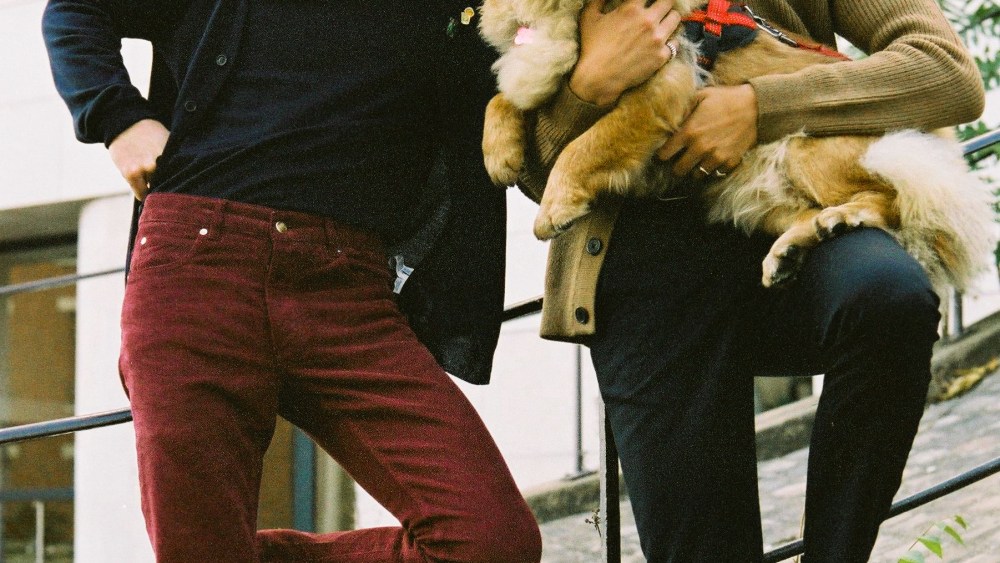 Lewis Lazar and Christopher Moore in looks from the L'Exception line.