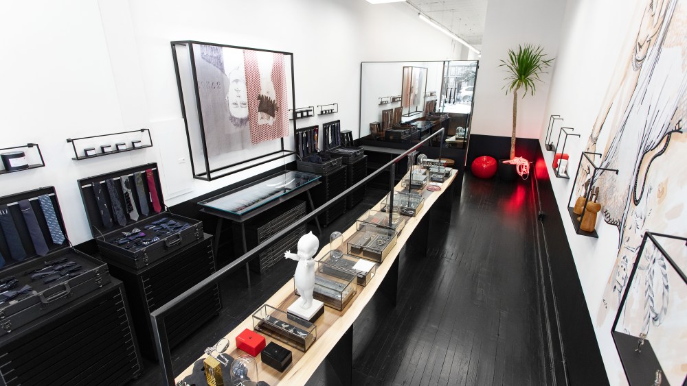 The Title of Work store houses the brand's atelier in the rear.