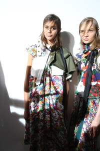 Backstage at Sacai RTW Spring 2019