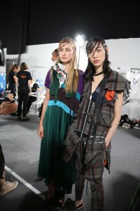 Backstage at Sacai RTW Spring 2019