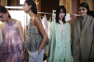 Backstage at Stella McCartney RTW Spring 2019