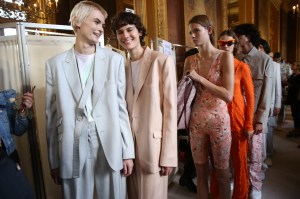 Backstage at Stella McCartney RTW Spring 2019