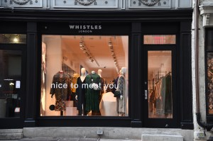 The new Whistles store in SoHo in New York.