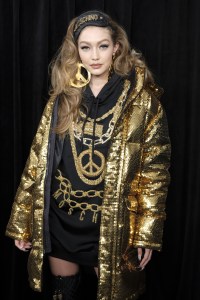 Backstage at the Moschino x H&M show