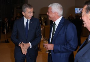 Bernard Arnault and Larry Gagosian