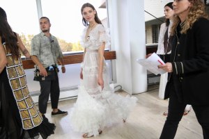 Backstage at Giambattista Valli RTW Spring 2019