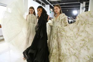 Backstage at Giambattista Valli RTW Spring 2019
